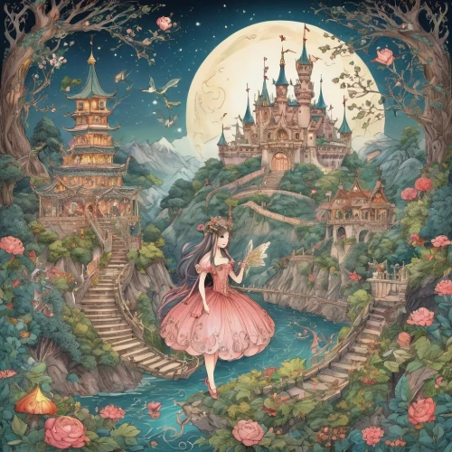 children's fairy tale,fairy world,fairy tale,fairy tale character,a fairy tale,cinderella,fairy tales,fairy village,fairy tale castle,fairytale characters,fairytales,fairy tale icons,wonderland,fairytale,shanghai disney,fantasy world,fantasia,rosa 'the fairy,dream world,fairy forest,Illustration,Realistic Fantasy,Realistic Fantasy 02