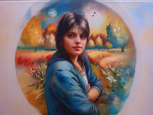 girl with cereal bowl,oil painting on canvas,oil painting,girl portrait,girl in the garden,mystical portrait of a girl,portrait of a girl,oil on canvas,glass painting,girl in flowers,artist portrait,girl with bread-and-butter,woman portrait,art painting,girl picking flowers,khokhloma painting,girl in a long,italian painter,girl with tree,woman playing,Illustration,Paper based,Paper Based 04