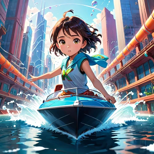 haruhi suzumiya sos brigade,underwater background,aqua studio,under the water,water-the sword lily,kinara,cg artwork,underwater playground,honolulu,flying girl,at sea,mako,aqua,girl on the boat,ocean,water lotus,marina,aquanaut,water police,paper boat,Anime,Anime,Realistic