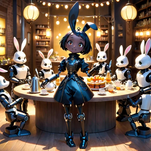 bunnies,chocolatier,rabbits,easter festival,easter theme,ice cream parlor,thirteen desserts,rabbits and hares,bakery,rabbit family,jack rabbit,pastry shop,deco bunny,cosmetics counter,star kitchen,stylized macaron,brandy shop,easter brunch,easter rabbits,easter background,Anime,Anime,Cartoon