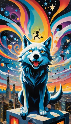 howling wolf,cat on a blue background,cat vector,cartoon cat,the cat,howl,psychedelic art,cats,wolf bob,cat image,skycraper,wolf,felidae,tom cat,flying dog,cd cover,dog cat,stray cat,rain cats and dogs,jigsaw puzzle,Conceptual Art,Graffiti Art,Graffiti Art 07