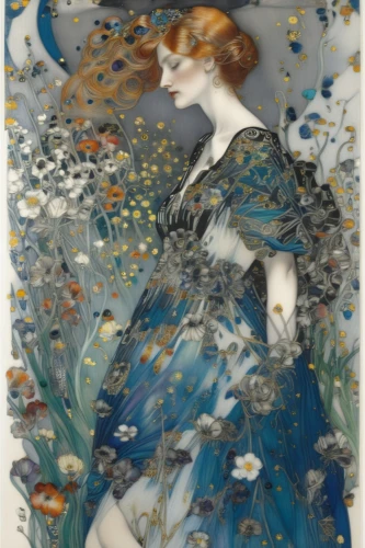 mucha,amano,art nouveau,1906,girl in flowers,1905,alfons mucha,1921,art nouveau design,art nouveau frame,fiori,1926,lillian gish - female,girl in the garden,forget-me-not,flora,1925,parfum,falling flowers,lilian gish - female,Conceptual Art,Fantasy,Fantasy 18