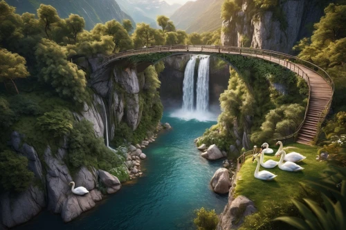 scenic bridge,dragon bridge,rainbow bridge,hanging bridge,wooden bridge,fantasy landscape,hangman's bridge,angel bridge,heaven gate,humpback bridge,suspension bridge,japan landscape,bridge,tied-arch bridge,arch bridge,extradosed bridge,fantasy picture,viola bridge,devil's bridge,beam bridge,Photography,General,Commercial