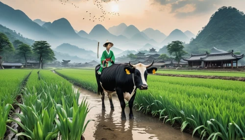 rice cultivation,rice fields,ricefield,rice field,the rice field,rice paddies,yamada's rice fields,paddy field,barley cultivation,paddy harvest,farm background,agriculture,rural landscape,farm landscape,agricultural,landscape background,guizhou,green landscape,livestock farming,rice terrace,Photography,General,Realistic