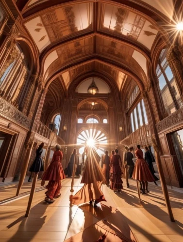 ballroom,dandelion hall,renaissance,hall of the fallen,the globe,hall of supreme harmony,buddhists monks,treasure hall,games of light,ballroom dance,puy du fou,hogwarts,doge's palace,the palau de la música catalana,hall,monks,pentecost,the ball,musical dome,tanoura dance