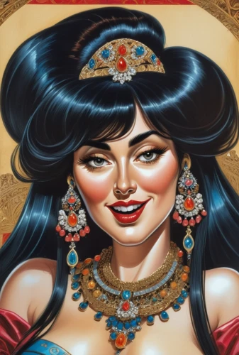 assyrian,orientalism,jasmine,persian,khokhloma painting,peruvian women,asian woman,miss circassian,eurasian,oriental princess,azerbaijan azn,mulan,oriental girl,turpan,cleopatra,inner mongolian beauty,indian art,argan,oriental painting,inca face,Illustration,Abstract Fantasy,Abstract Fantasy 23