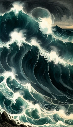 ocean waves,japanese waves,big wave,stormy sea,sea storm,rogue wave,japanese wave,tidal wave,big waves,ocean background,seascape,water waves,wind wave,waves,japanese wave paper,wave pattern,god of the sea,the wind from the sea,seascapes,maelstrom,Illustration,Black and White,Black and White 23