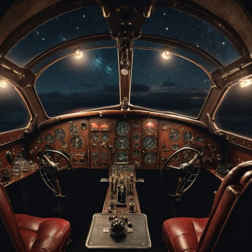 flight instruments,cockpit,the interior of the cockpit,ufo interior,navigation,steering wheel,flight board,bearing compass,flying machine,flight engineer,wheelhouse,buccaneer,aircraft cabin,dashboard,orrery,ship's wheel,instrument panel,leather steering wheel,steering,airship,Photography,General,Cinematic