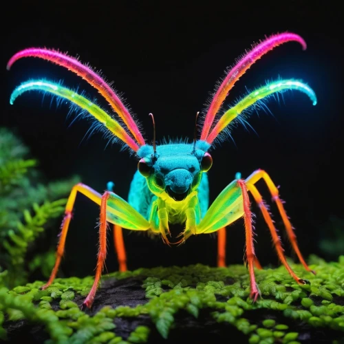 auroraboralis,membrane-winged insect,mantidae,muroidea,bioluminescence,tiger beetle,hymenoptera,halictidae,jewel bugs,field wasp,winged insect,flying insect,bird-of-paradise,spectabilis,blue-winged wasteland insect,elapidae,lymantriidae,jewel beetles,marvel of peru,ant,Conceptual Art,Fantasy,Fantasy 05