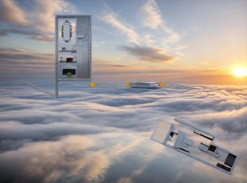 sky space concept,solar cell base,cellular tower,above the clouds,sky apartment,solar panel,solar modules,cell tower,cloud computing,cloud towers,satellites,satellite,solar batteries,iss,ethernet hub,solar power plant,skycraper,electric tower,solar panels,space station,Common,Common,Natural