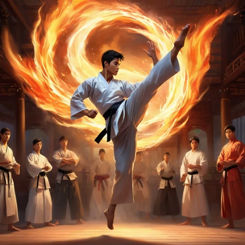 taijiquan,shaolin kung fu,wushu,baguazhang,martial arts,taekkyeon,japanese martial arts,xing yi quan,shorinji kempo,wing chun,flame spirit,kungfu,haidong gumdo,kung fu,fire dance,karate kid,jeet kune do,bagua,tang soo do,kenjutsu,Illustration,Realistic Fantasy,Realistic Fantasy 01