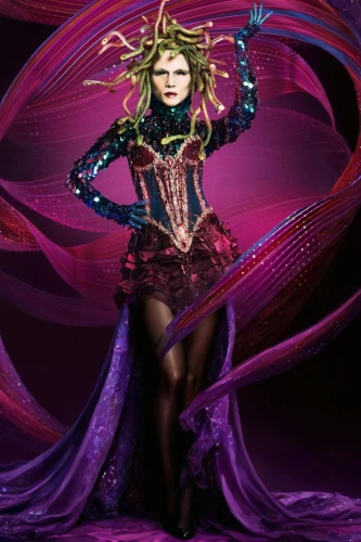 the enchantress,marionette,madonna,celtic queen,sorceress,fairy queen,fantasy woman,evil fairy,bjork,miss circassian,faerie,la violetta,queen of hearts,costume design,harlequin,faery,majorette (dancer),twirling,the carnival of venice,horoscope libra