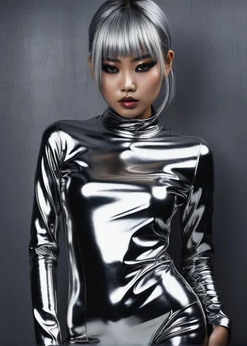 silver,metallic feel,silvery,silver lacquer,metallic,chrome steel,asymmetric cut,gunmetal,aluminum,artificial hair integrations,aluminium foil,gradient mesh,chrome,asian costume,aluminum foil,asian vision,pewter,fashion vector,futuristic,latex clothing,Photography,Documentary Photography,Documentary Photography 10