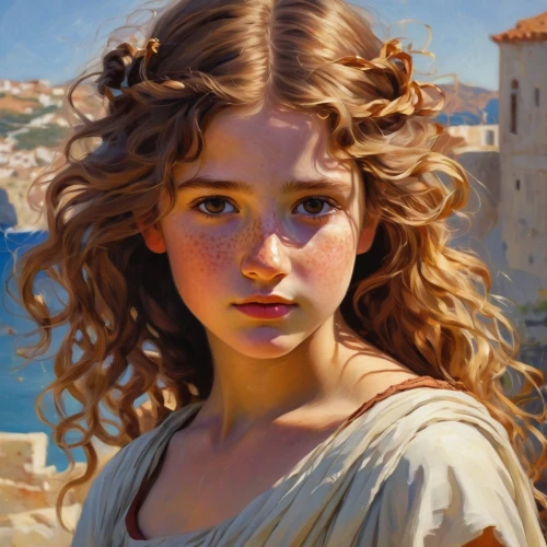 portrait of a girl,mystical portrait of a girl,girl portrait,girl with cloth,little girl in wind,child portrait,girl with bread-and-butter,young woman,italian painter,girl in cloth,apulia,oil painting,girl in a historic way,la violetta,young lady,malta,child girl,oil painting on canvas,romantic portrait,girl in the garden,Conceptual Art,Fantasy,Fantasy 18