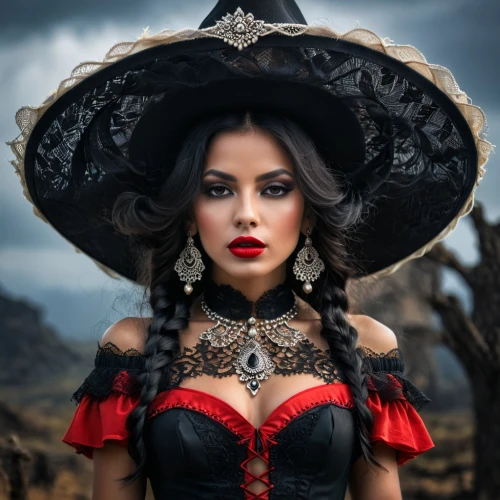la catrina,catrina calavera,la calavera catrina,gothic woman,queen of hearts,catrina,victorian lady,vampire woman,gothic fashion,gothic portrait,vampire lady,the hat of the woman,celebration of witches,voodoo woman,black hat,halloween witch,miss circassian,witch hat,red riding hood,sorceress,Photography,General,Fantasy
