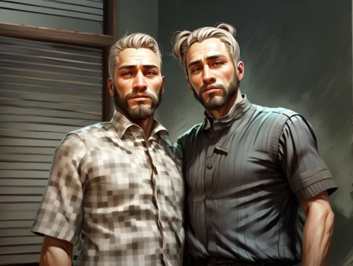 che guevara and fidel castro,gay couple,dad and son,two-man saw,father and son,portrait background,digital painting,father-son,barber,man portraits,custom portrait,gay men,barber shop,game illustration,world digital painting,father son,man and boy,half life,fan art,gay love