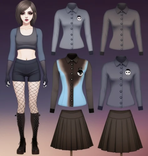 gothic fashion,women's clothing,bolero jacket,ladies clothes,fashionable clothes,a uniform,police uniforms,fashion doll,nurse uniform,clothing,goth woman,school uniform,gothic style,women clothes,school clothes,fashionable girl,goth subculture,uniforms,victorian fashion,designer dolls,Conceptual Art,Sci-Fi,Sci-Fi 11