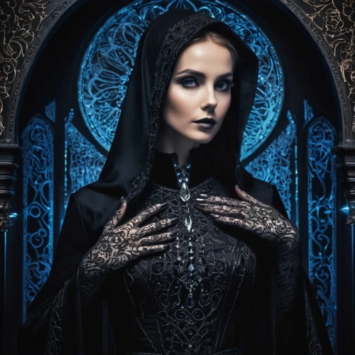 gothic portrait,gothic woman,gothic fashion,gothic style,gothic,dark gothic mood,gothic dress,dark angel,priestess,goth woman,sorceress,goth like,vampire woman,gothic architecture,queen of the night,goth,the enchantress,celtic queen,sepulchre,seven sorrows,Illustration,Vector,Vector 21