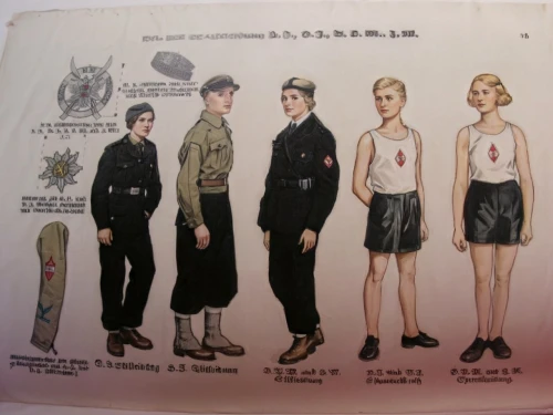 sewing pattern girls,costume design,police uniforms,anime japanese clothing,martial arts uniform,the style of the 80-ies,a uniform,women's clothing,uniforms,women clothes,retro paper doll,paper dolls,ladies clothes,trouser buttons,guide book,vintage paper doll,model years 1958 to 1967,military uniform,fashion design,one-piece garment