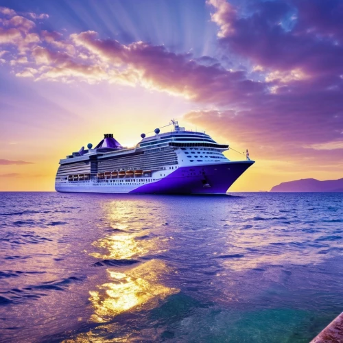 sailing blue purple,cruise ship,sea fantasy,oasis of seas,passenger ship,ocean liner,ship travel,cruise,cruiseferry,boat landscape,purple landscape,troopship,shipping industry,digging ship,world travel,saranka,ship traffic jams,travel insurance,purple,boat on sea,Photography,General,Realistic