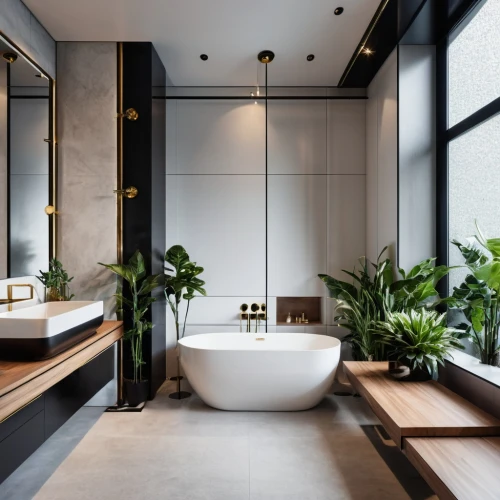 luxury bathroom,modern minimalist bathroom,shower bar,modern decor,bathtub,bathroom,bathtub accessory,interior modern design,baths,shower base,interior design,contemporary decor,beauty room,bath accessories,luxury home interior,modern style,tub,luxury hotel,washbasin,boutique hotel,Photography,General,Realistic