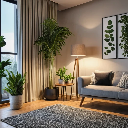 modern decor,contemporary decor,modern room,apartment lounge,modern living room,livingroom,house plants,living room,bamboo plants,shared apartment,home interior,houseplant,smart home,green living,interior decor,apartment,ikebana,interior decoration,3d rendering,an apartment,Photography,General,Realistic