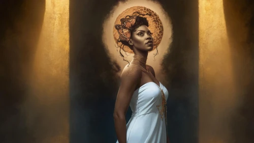 the angel with the veronica veil,priestess,the prophet mary,digital painting,sacred art,praying woman,dead bride,sun bride,world digital painting,bridal veil,girl in a long dress,bride,mystical portrait of a girl,angel,the pillar of light,ancient egyptian girl,mirror of souls,bridal,eucharistic,veil
