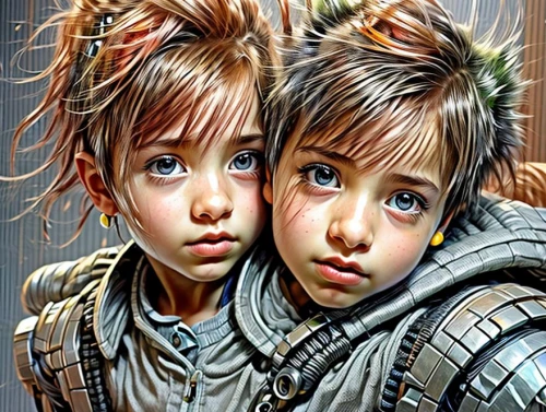 little boy and girl,children of war,children's background,two girls,world digital painting,children girls,little girls,boy and girl,childs,little angels,fantasy art,nomadic children,photo painting,kids illustration,children,adobe photoshop,photoshop manipulation,vintage boy and girl,musketeers,girl and boy outdoor