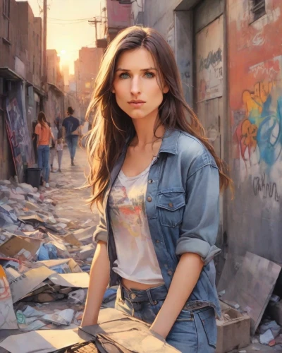 photo session in torn clothes,denim background,city ​​portrait,digital compositing,portrait background,jeans background,young model istanbul,girl in t-shirt,photo painting,portrait photographers,cuba background,street artist,girl in overalls,elenor power,girl with gun,girl walking away,blue jeans,wonder woman city,girl with a gun,street artists,Digital Art,Watercolor