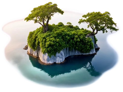 floating islands,floating island,island suspended,isolated tree,green trees with water,islet,uninhabited island,artificial islands,an island far away landscape,the japanese tree,green island,bird island,artificial island,landscape background,flying island,james bond island,islands,island,mangroves,background view nature,Conceptual Art,Fantasy,Fantasy 29