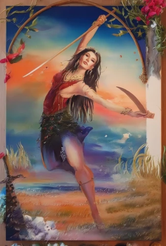 woman playing,dance with canvases,moana,glass painting,khokhloma painting,oil painting on canvas,art painting,fabric painting,little girl in wind,hula,dancer,flamenco,indigenous painting,yogananda,oil painting,half lotus tree pose,girl picking flowers,girl on the dune,woman playing violin,girl in the garden,Illustration,Paper based,Paper Based 04