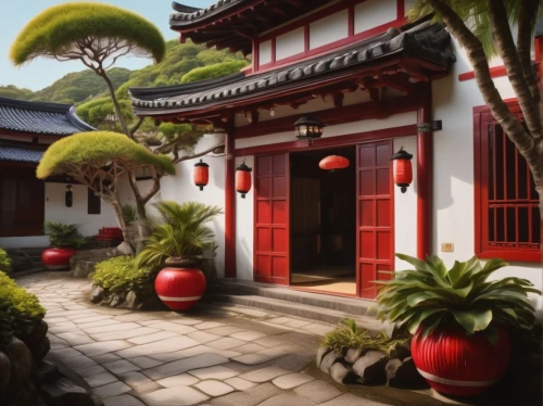 chinese temple,red lantern,asian architecture,oriental painting,chinese architecture,oriental,buddhist temple,forbidden palace,chinese art,chinese restaurant,watercolor tea shop,japanese shrine,world digital painting,hall of supreme harmony,mandarin house,chinese background,chinese style,zui quan,japanese restaurant,japanese-style room,Conceptual Art,Fantasy,Fantasy 01