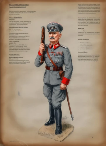 military officer,brigadier,grenadier,red army rifleman,policeman,military uniform,the sandpiper general,carabinieri,military person,military organization,orders of the russian empire,kaiser wilhelm,prussian,kaiser wilhelm ii,a uniform,non-commissioned officer,seidenmohn,game illustration,military rank,police officer,Unique,Design,Character Design