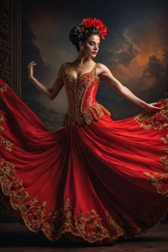 flamenco,russian folk style,red gown,man in red dress,lady in red,evening dress,ethnic dancer,latin dance,dancer,red carnations,oriental princess,hoopskirt,ball gown,red dahlia,arabesque,red tunic,red roses,gracefulness,flower of passion,dance,Photography,General,Fantasy