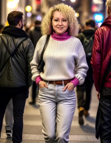 on the street,blonde woman,ny,nyc,woman free skating,new york streets,milan,oslo,cool blonde,kamppi,latvia,romanian,street fashion,hötorget,a pedestrian,greta oto,european,woman walking,woman in menswear,blonde girl