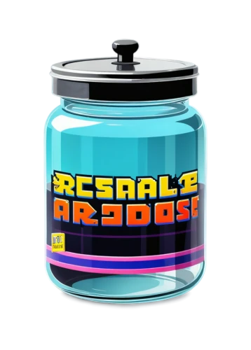 storage-jar,aerosol,candy jars,cookie jar,cocktail shaker,jar,reusable,arcade game,gas grenade,retro gifts,glass jar,grenade,arcade,retractable,rainbeads,lolly jar,arcade games,gumball machine,jars,canister,Unique,Pixel,Pixel 04