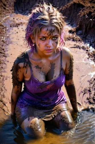 the blonde in the river,mud,woman at the well,mud village,mud wrestling,sadhu,girl on the river,water nymph,cave girl,tiber riven,muddy,indian sadhu,wet girl,crocodile woman,female warrior,warrior woman,wet,aboriginal culture,hard woman,fae