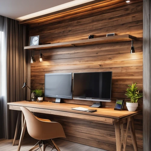 room divider,modern office,modern decor,wooden desk,modern room,contemporary decor,blur office background,interior modern design,wooden wall,search interior solutions,patterned wood decoration,office desk,working space,desk,creative office,interior design,secretary desk,laminated wood,shared apartment,consulting room,Photography,General,Realistic