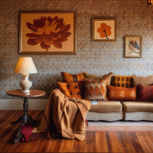 patterned wood decoration,yellow wallpaper,interior decoration,interior decor,autumn decor,moroccan pattern,contemporary decor,sitting room,search interior solutions,autumn plaid pattern,wall plaster,wall decoration,decor,tiled wall,modern decor,home interior,decorates,settee,background pattern,the living room of a photographer,Photography,General,Realistic