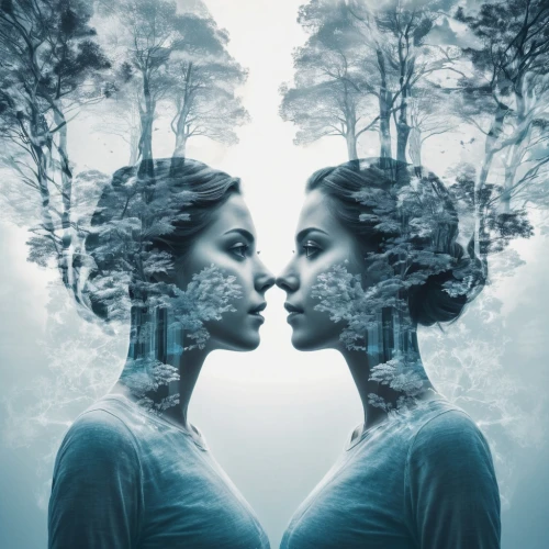 double exposure,parallel worlds,multiple exposure,mirror image,photo manipulation,dualism,duality,photomanipulation,self hypnosis,parallel world,meridians,girl with tree,conceptual photography,image manipulation,woman thinking,photoshop manipulation,mirrored,self-reflection,mirror of souls,split personality,Photography,Artistic Photography,Artistic Photography 07