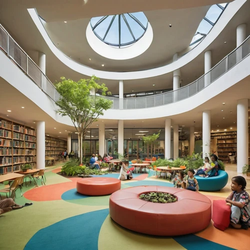 children's interior,school design,reading room,university library,public library,library,children's room,library book,montessori,play area,digitization of library,garden of plants,children learning,chair circle,boston public library,archidaily,daylighting,berlin center,celsus library,kindergarten,Photography,General,Realistic