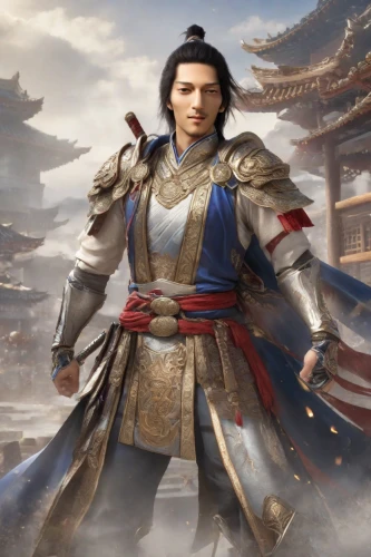 yi sun sin,shuanghuan noble,wuchang,xing yi quan,bianzhong,goki,hwachae,mulan,guilinggao,tai qi,xiangwei,male character,xi'an,zui quan,yuanyang,dragon li,samurai,haegen,jeongol,swordsman,Photography,Realistic