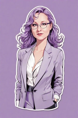 twitch icon,silphie,business woman,flat blogger icon,twitch logo,businesswoman,la violetta,clipart sticker,business angel,business girl,custom portrait,purple background,fuki,administrator,purple frame,business card,linkedin icon,caricaturist,librarian,the purple-and-white,Digital Art,Sticker