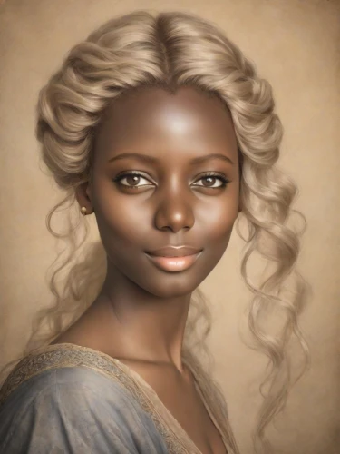 african american woman,african woman,fantasy portrait,nigeria woman,afro-american,woman portrait,portrait of a girl,girl portrait,black woman,girl in a historic way,romantic portrait,young lady,african-american,cepora judith,afro american,mystical portrait of a girl,lace wig,beautiful african american women,rapunzel,world digital painting