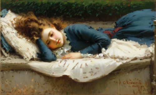 girl lying on the grass,woman on bed,girl with cloth,woman sitting,girl in the garden,woman laying down,bougereau,child with a book,bouguereau,girl in cloth,girl sitting,chaise,the sleeping rose,portrait of a girl,woman playing,girl with bread-and-butter,young woman,idyll,girl in bed,relaxed young girl,Art,Classical Oil Painting,Classical Oil Painting 32