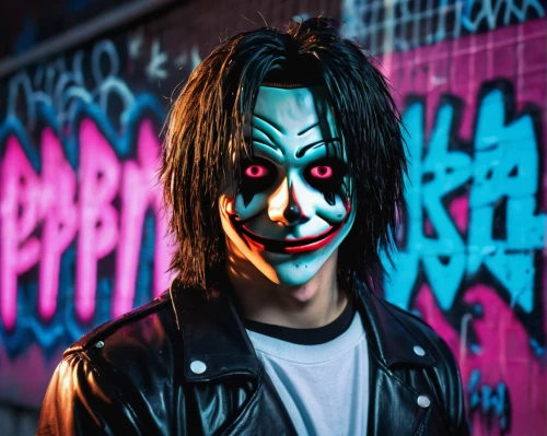 male mask killer,punk,joker,killer,jigsaw,portrait background,renegade,vendetta,ace,ghoul,ffp2 mask,without the mask,john doe,masked man,with the mask,face paint,anonymous hacker,anonymous mask,anonymous,grunge,Conceptual Art,Sci-Fi,Sci-Fi 28