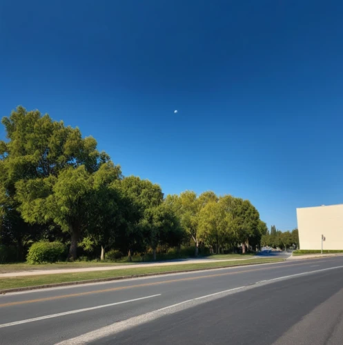 aerospace manufacturer,360 ° panorama,scott afb,street view,home of apple,pano,paved square,northrop grumman,general atomics,film studio,palo alto,panoramic photo,parking lot,security lighting,empty road,grain field panorama,clear sky,centerline,military training area,prefabricated buildings,Photography,General,Realistic