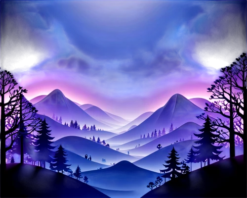 purple landscape,landscape background,mountain scene,mountain landscape,dusk background,mountainous landscape,fantasy landscape,mountains,winter background,salt meadow landscape,world digital painting,forest background,mountain range,snow mountains,art background,forest landscape,mountainside,cartoon video game background,winter landscape,mountain slope,Unique,Paper Cuts,Paper Cuts 03