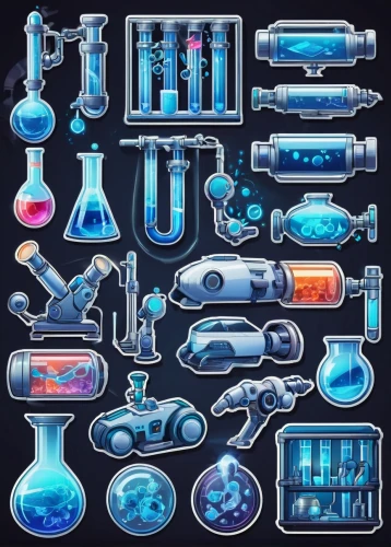 systems icons,pipes,glass items,space ships,collected game assets,tubes,set of icons,components,parts,spaceships,instruments,objects,elements,spa items,blueprints,icon set,drink icons,car-parts,vials,alien weapon,Unique,Design,Sticker