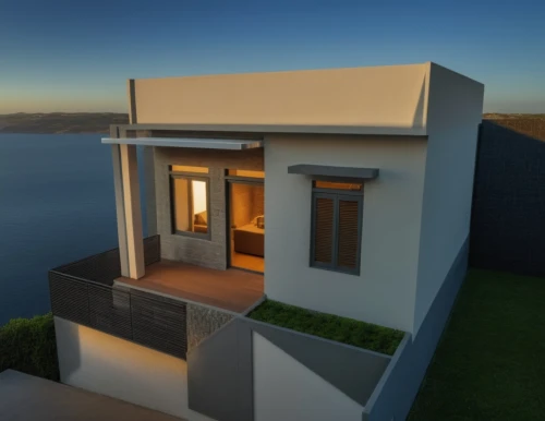 3d rendering,santorini,modern house,render,holiday villa,build by mirza golam pir,dunes house,modern architecture,3d render,house by the water,luxury property,landscape design sydney,3d rendered,house with lake,ocean view,luxury home,mid century house,cubic house,exterior decoration,flat roof,Photography,General,Realistic